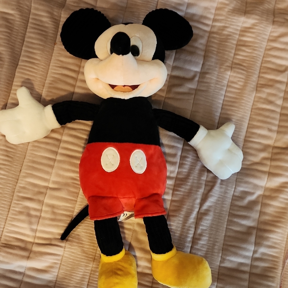Disney Mickey Mouse Plush Toy Black and Red Stuffed Animal